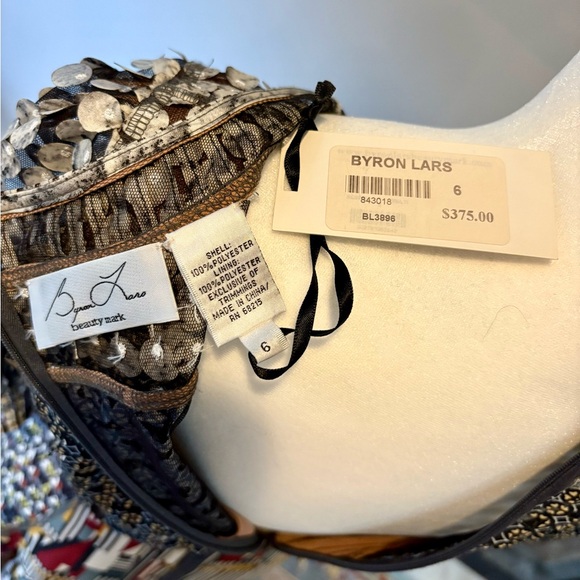 Byron Lars Anthropologie Paillette Pleated Dress - Picture 2 of 14